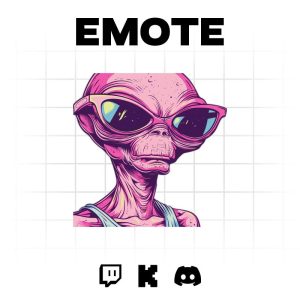 Galactic Swag: Cool Alien Emote for Twitch & Discord