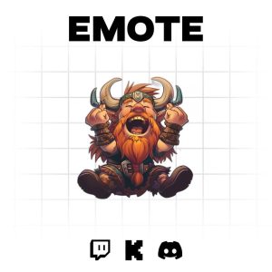 Viking LOL: Hilarious Emote for Twitch & Discord Gamers