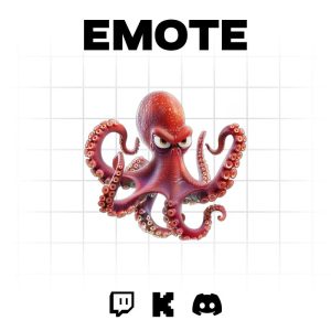OctoGrrr: Fierce Emote for Twitch & Discord Gamers