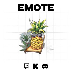 Pineapple Paradise Emote: Tropical Vibes for Streamers and Gamers 🍍😎