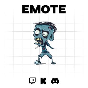 Undead Struggle: Animated Zombie Emote for Twitch and Discord