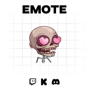Love-Struck Zombie Emote: Infecting Hearts on Twitch & Discord