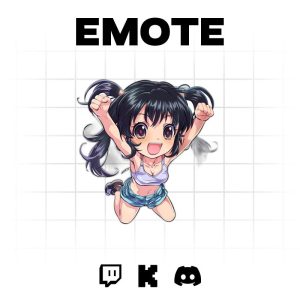 ExciteJump Chibi: Cute Emote for Twitch & Discord Gamers