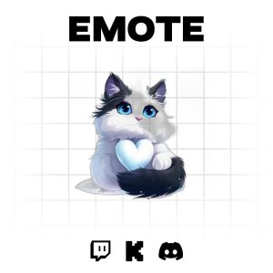 WhiskerWaves: Adorable Cat Emote for Twitch & Discord