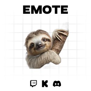 Sleepy Sloth Emote: Adorable Twitch & Discord Emoji