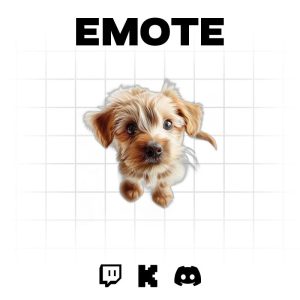 PuppyPounce Emote: Cute Canine Cheer for Twitch & Discord