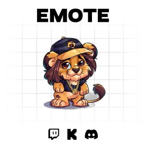 LionKing Bling: Exclusive Emote for Twitch & Discord